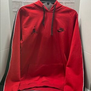 Nike Red Hoodie with Black Details